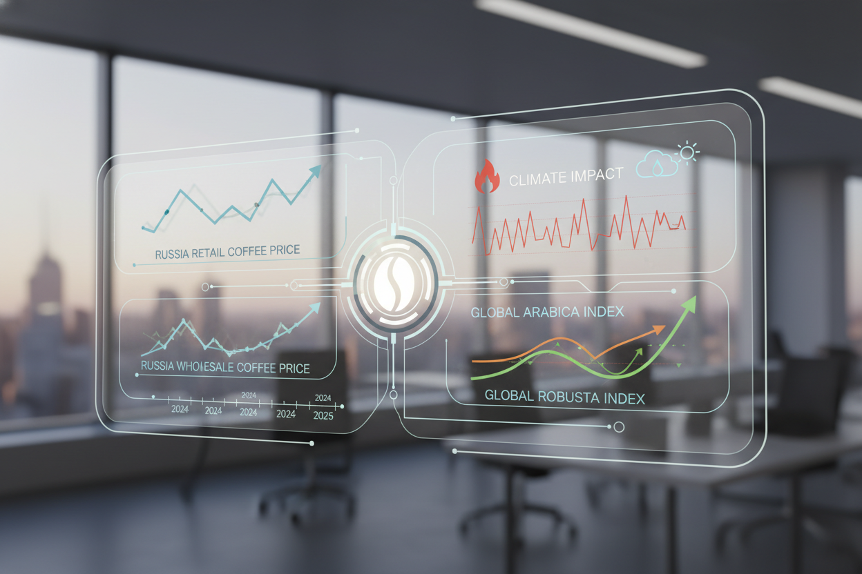 Динамика цен на кофе в России и мировой индекс ICO в 2024-2025 гг