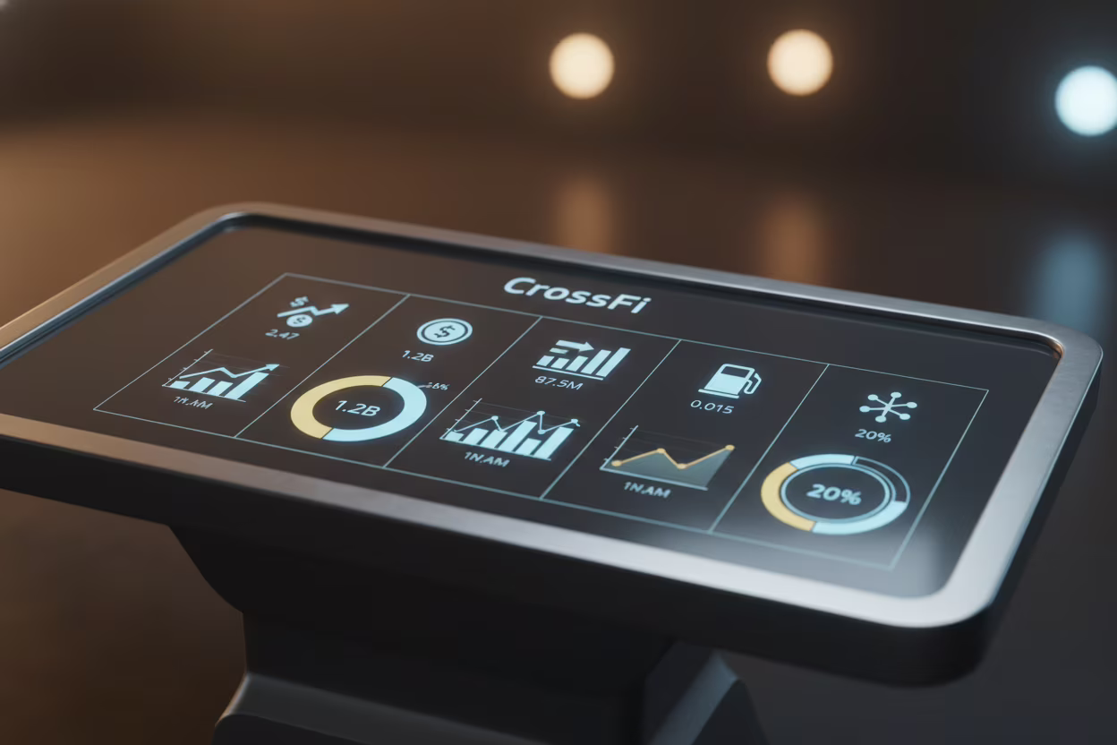 Сравнительная таблица ключевых финансовых и технических метрик CrossFi